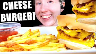 ASMR DOUBLE CHEESEBURGER MUKBANG EATING SOUNDS