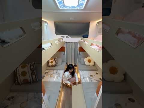 RV camping trip unexpectedly caught in heavy rain #Rainstorm #Life of a girl living alone