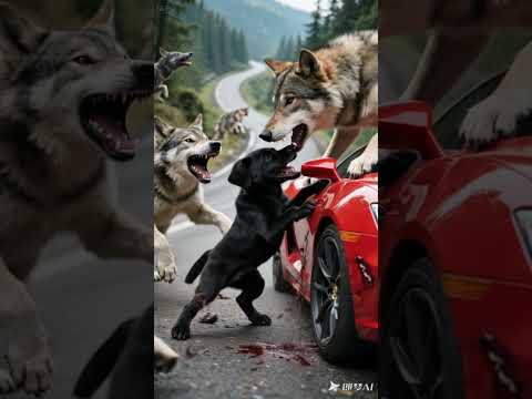 A man was attacked by wolves, Labrador saved he  #story #cute #puppy