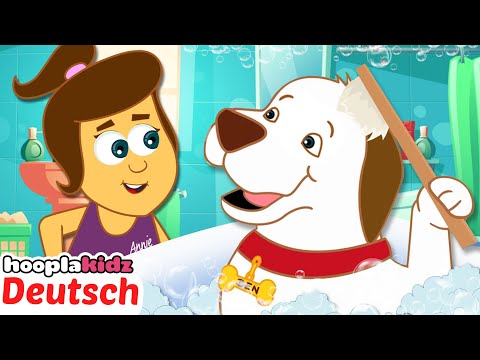 Das Badelied 🛁| Kinderreime | Kinderlieder von HooplaKidz Deutsch