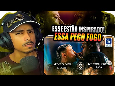 NEO, APOLLO E TAVIN X KROY, BASK E BIG MIKE | SEMIFINAL | BDA 8 ANOS | REACT