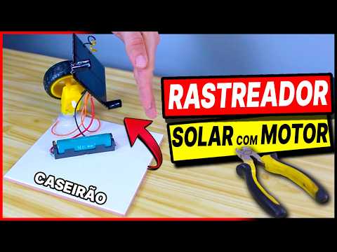 Como Fazer um Circuito RASTREADOR SOLAR!⚡MAXIMO DA Energia Renovável com Sucata e Criatividade!