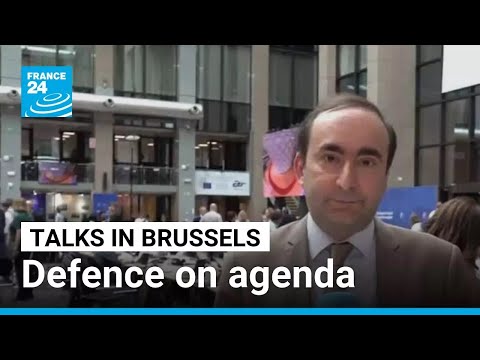 YouTube video thumbnail: Talks in Brussels: Defence, World Conflicts, Tariffs and Environment on Agenda