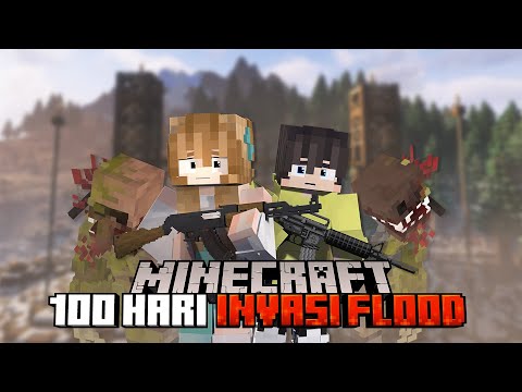 100 Hari Minecraft Invasi Flood