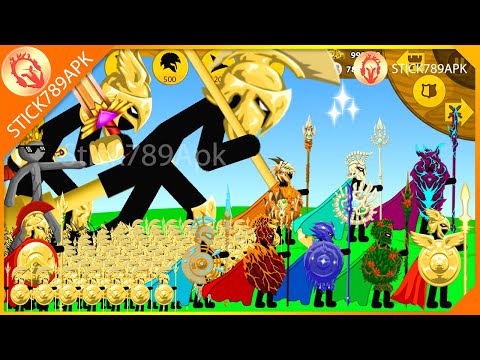 STICK FIGURE SPEARTON ALL SKINS VS ALL TITAN ZOMBIE FINAL BOSS | Stick War Legacy Mod | Stick789Apk