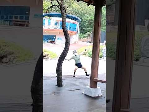 젖은 데크길 + 클릿슈즈의 위험성