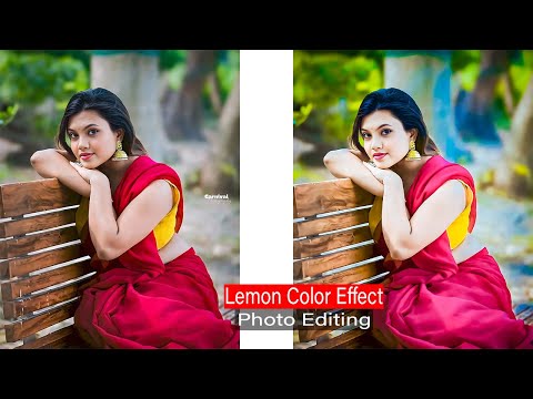 Premium Outdoor Photoshoot Preset | Photoshop Outdoor Lemon Color Effect Preset | Edit Zone