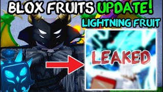 Blox Fruits Update RELEASED THE SNEAKS! NEW LIGHTNING FRUIT REVEAL