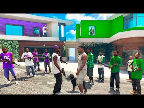 La PANDILLA de GROVE STREET vs los BALLAS en GTA 5