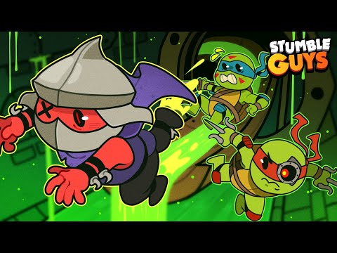 WE JUST STUMBLED IN TO THE SEWER! | Stumble Guys x TMNT (w/ H2O Delirious & Terroriser)