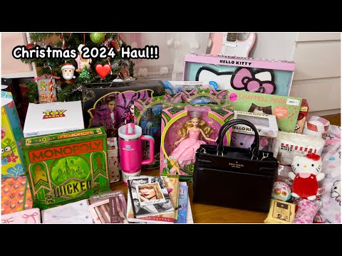 Christmas 2024 Haul!! 🎄🎅🎁 (Hello Kitty, Taylor Swift, Kate Spade, Etc!!)