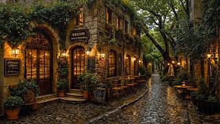 Escape to a Rainy Vintage Café Bakery ☕ Cozy Jazz Amience & Rain Sounds for Quiet Evenings & Study🌧️
