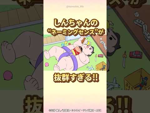 【衝撃】しんちゃんの"ネーミングセンス"が抜群すぎる！！　『デカすぎるゾ』　#クレヨンしんちゃん #野原しんのすけ #野原みさえ #野原ひろし