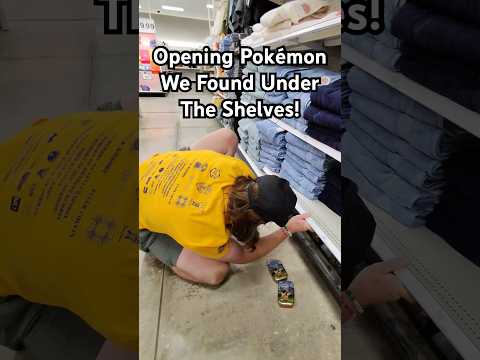 Opening Pokémon we found under shelves #pokemon #pokemoncards #pokemontcg #pokemoncommunity #shorts