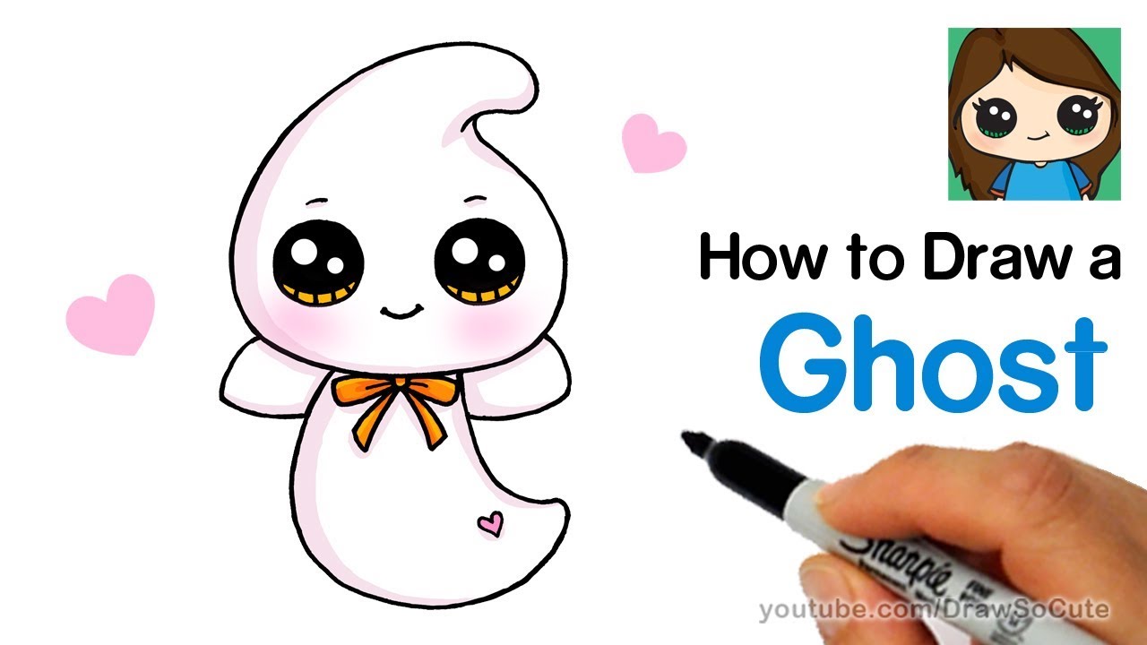 How to Draw a Cute Ghost Easy Beanie Boos