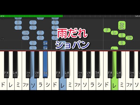 【クラシック】雨だれ（ピアノ）ショパン　🎵かんたん