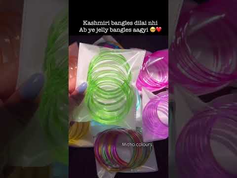 Jelly bangles toh dila do 🥺❤️#kashmiribangles#viralbangles#ytshorts#giftforher#couplevideo