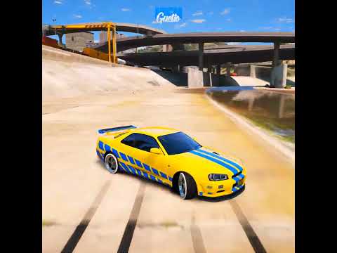 FUGAS COM NISSAN GT-R R34 😈 #fivem #gtarp #fuga #cidadealta #skyline #gtav #gta5 #viralvideo #shorts