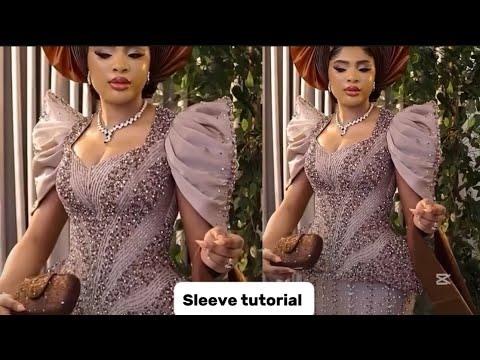 How to cut and sew this structured drape sleeve