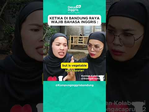 Bahasa Inggris Sunda di Bandung sehari-hari