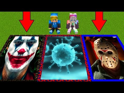 ВЫБЕРИ ПРАВИЛЬНУЮ ЯМУ ДЖЕИСОН ВИРУС ДЖОКЕР JASON JOKER ПОРТАЛ В МАЙНКРАФТ! НУБ И ПРО ТРОЛЛИНГ