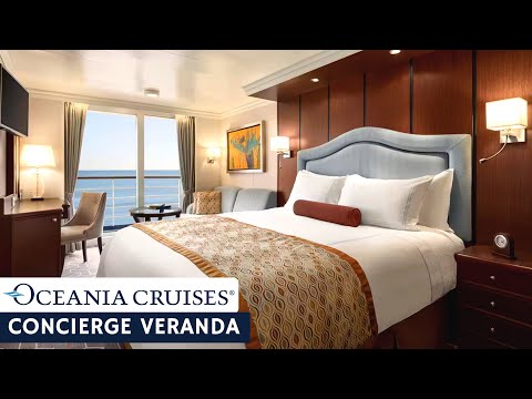 Oceania Marina | Concierge Veranda Stateroom Full Walkthrough Tour & Review | 4k