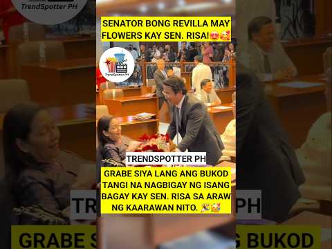 BONG REVILLA BINATI SI SENATOR RISA HONTIVEROS. 🥰😍 #bongrevilla #risahontiveros #viralshorts