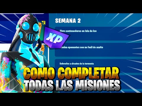 COMO COMPLETAR TODAS LAS MISIONES DE LA SEMANA 2 EN FORTNITE REMIX CAPITULO 2