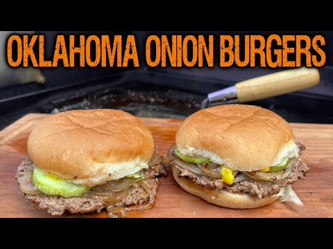 Oklahoma Onion Burgers On The Pitts & Spitts Hybrid