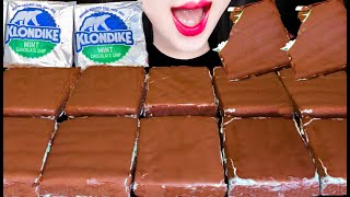 ASMR Chocolate Ice Cream 초콜릿 아이스크림 먹방 Mukbang, Eating