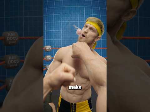 Why do wrestlers always eat chewing gum? Pt 2 #wwe