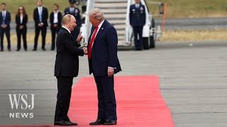 Trump and Putin Shake Hands After Landing in Alaska | WSJ News