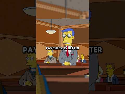 Homer hit a man and didn't get punished in court #simpsons #shorts