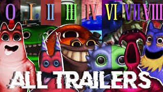 Garten of Banban ALL TRAILERS (0,1,2,3,4,6,7 & 8) - Evolution of Garten of Banban 2025