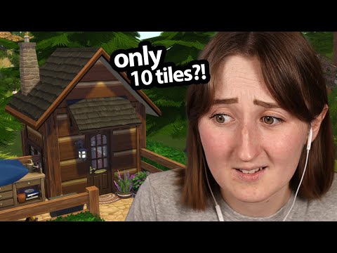 building a 10 TILE micro home in the sims