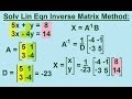 Inverse Matrix Method and Determinants