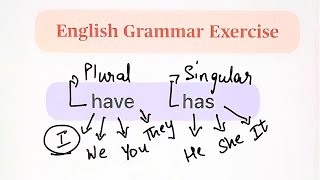 Did you know the difference between have or has? English Grammar Exercise #english #test 