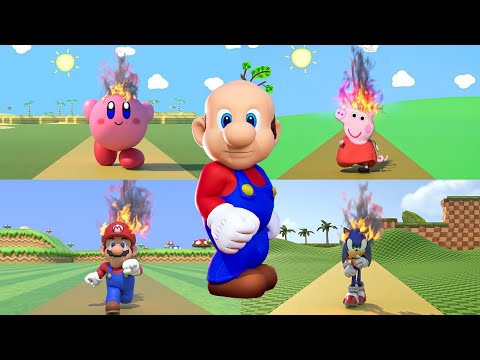 Dumb ways to die!💀 With Kirby, Mario, Sonic, & Peppa Pig and more