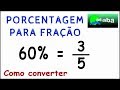 Converting Percentages to Fractions