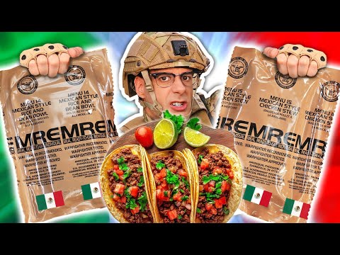 Probé NUEVAS RACIONES de Comida Militar MEXICO Style | MRE USA 14 y 15