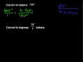 Converting Between Degrees and Radians