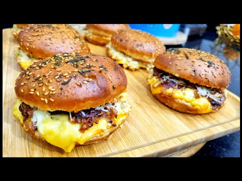 مطبخ ام وليد / احلى و اسرع برغر ، معمر بالبنة تحفة 😍😋👍.