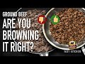 Browning Ground Beef Techniques