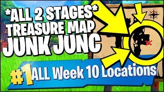 search the treasure map signpost found in junk junction stage 1 2 - junk junction fortnite signpost