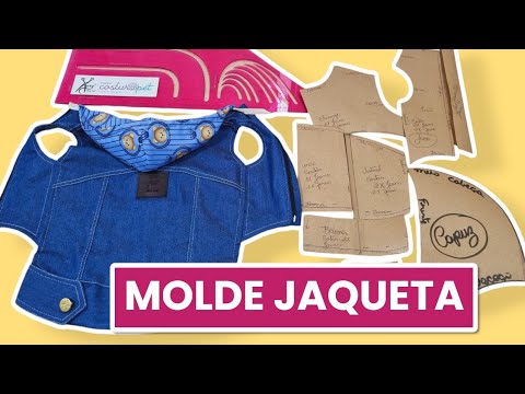 Diy - Como Modelar Jaqueta Pet Linda e Estilosa - Passo a Passo MOLDE