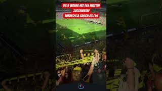 ⚽ Die 5 Vereine mit den meisten Zuschauern Bundesliga Saison 23/24 | #shorts #bundesliga
