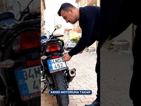 KAYBOLAN MOTOR PLAKASINA ÇÖZÜM ! #shorts