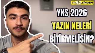 🎯YKS 2026 Yaz Planı! Kaç Kitap, Kaç Saat? TYT mi AYT mi? #yks2026