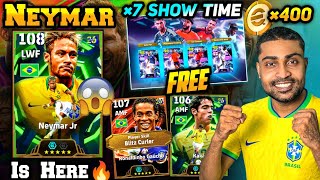 108 Brazil Neymar😱, Free 7 Showtime, Free Coins & Blitz Ronaldinho In E-Football 26| World Cup Event