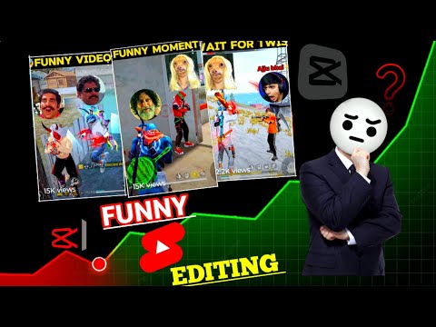 Free Fire Funny Video Editing In Capcut  // Video Par Memes Kaise Lagaye 😄